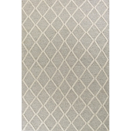 Homeroots 3 ft. 3 in. x 5 ft. 3 in. Wool Grey Area Rug 352537